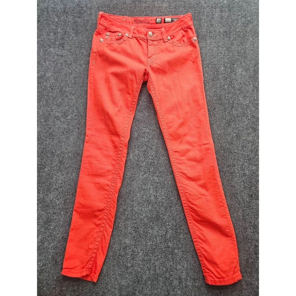 Miss Me Red Skinny Jeans - Picture 6 of 10